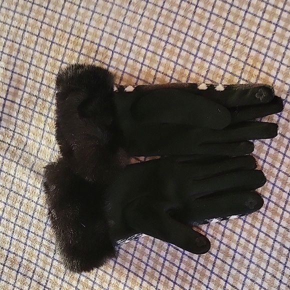 Burberry style screen touch warm gloves - Picture 4 of 10